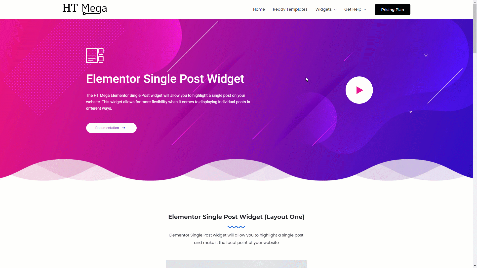 Single Post Widget